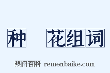 种橦花组词是什么意思的图片